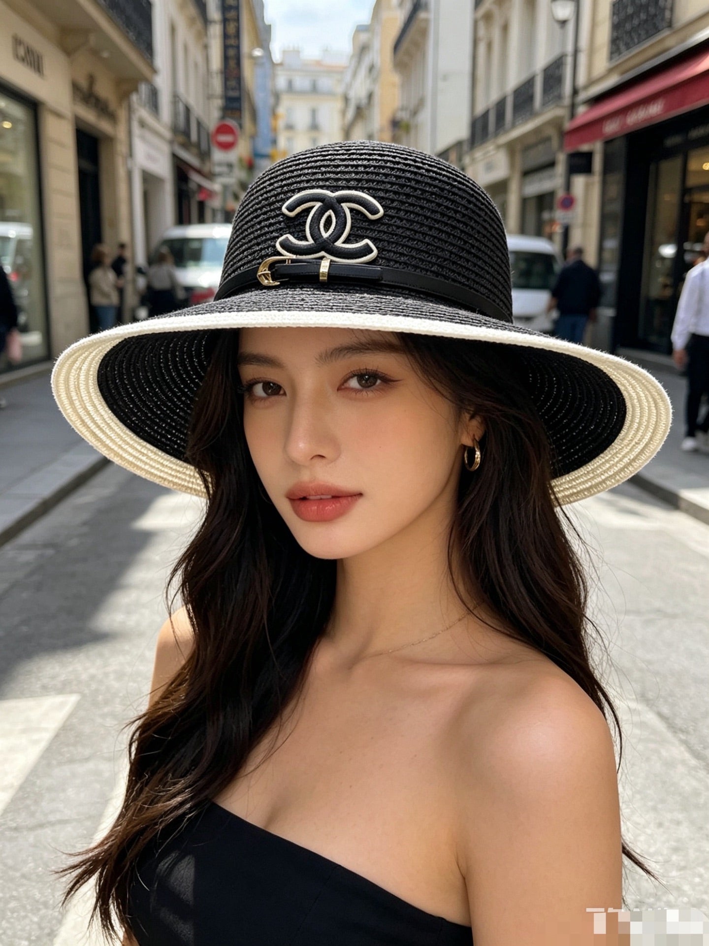 CHANEL Wide Brim Sun Hat
