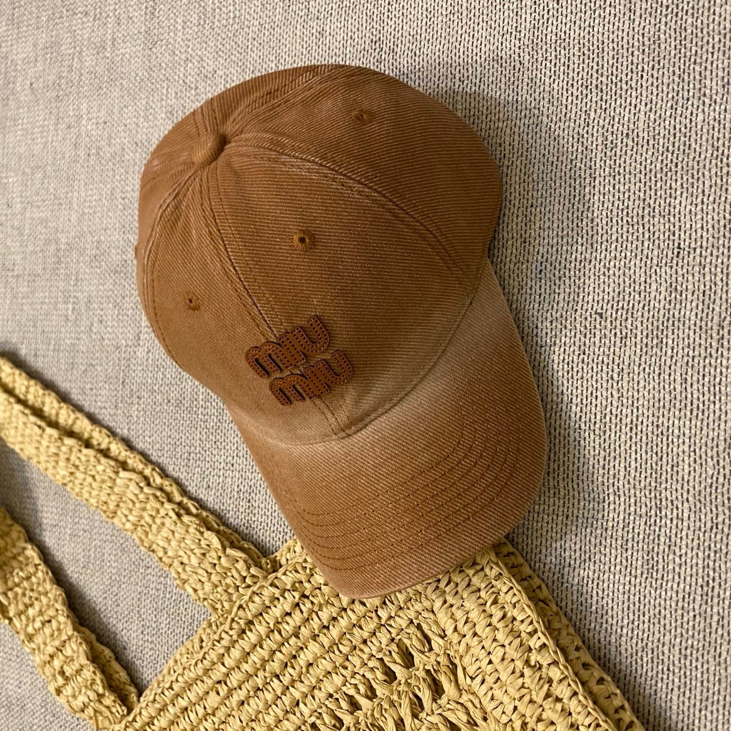 MIU MIU Gradient Washed Baseball Cap