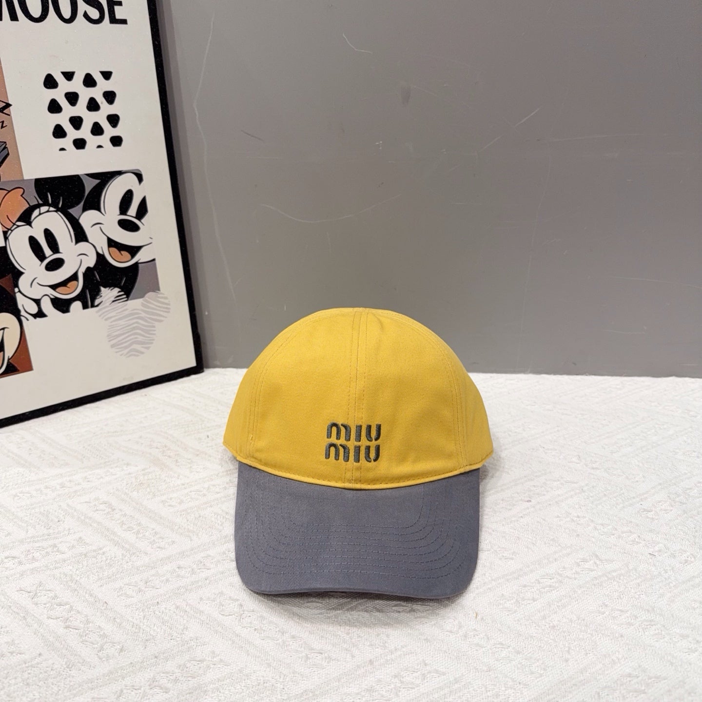 MIU MIU Two-Tone Baseball Cap