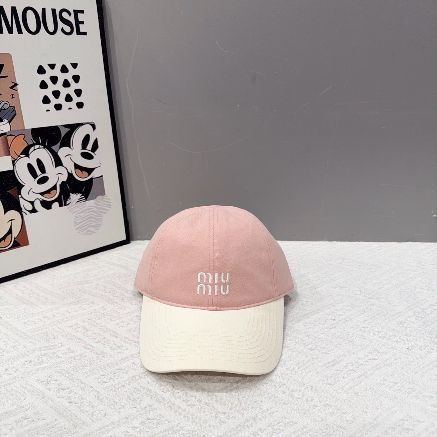 MIU MIU Two-Tone Baseball Cap