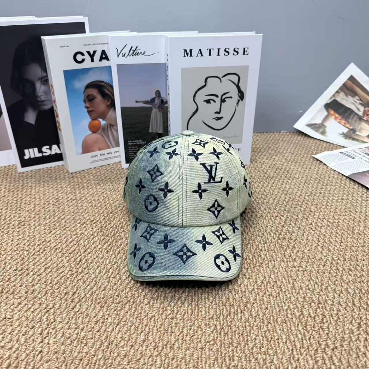 LOUIS VUITTON Monogram Denim Baseball Cap