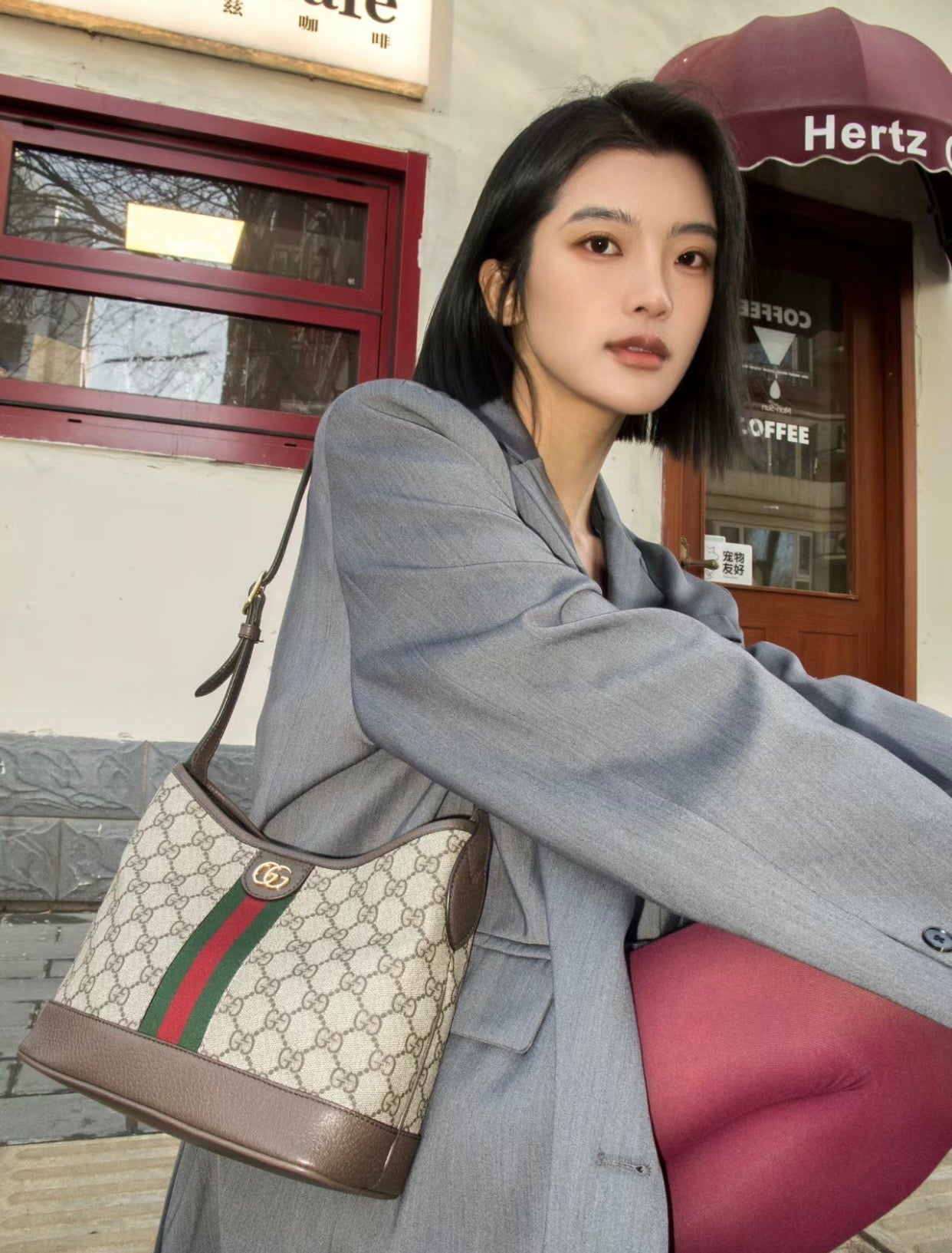 Gucci Ophidia GG Supreme Bucket Bag – 781402