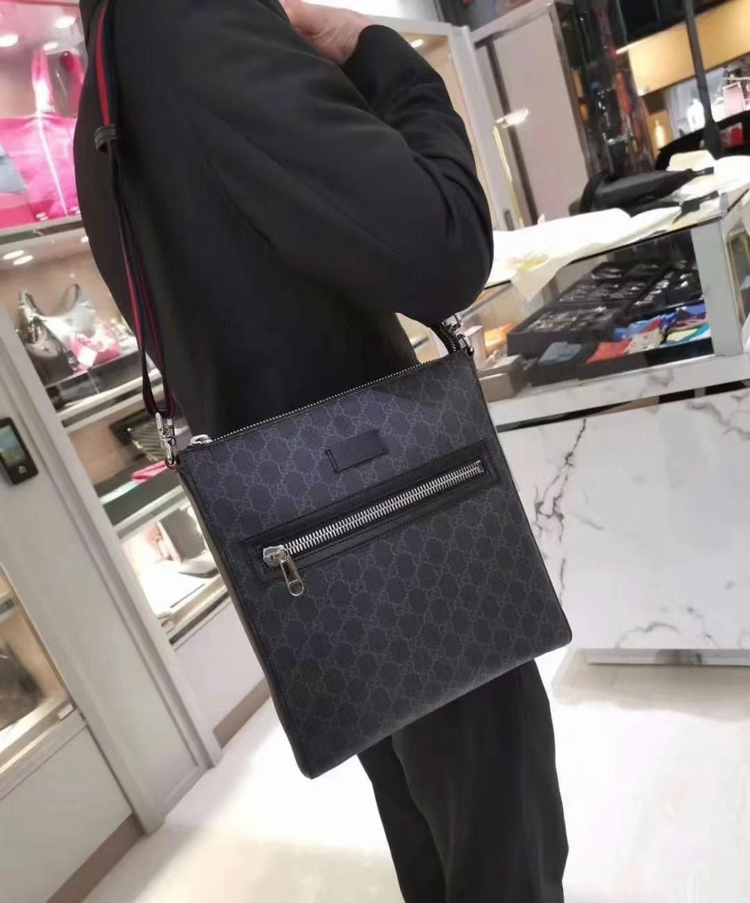 Gucci GG Black Backpack – 474137