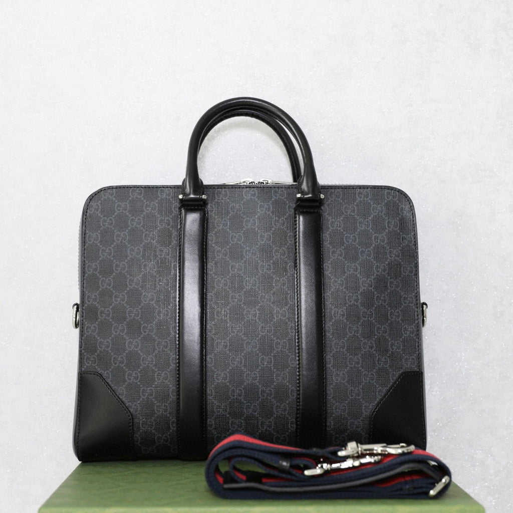 Gucci GG Black Briefcase – 474135