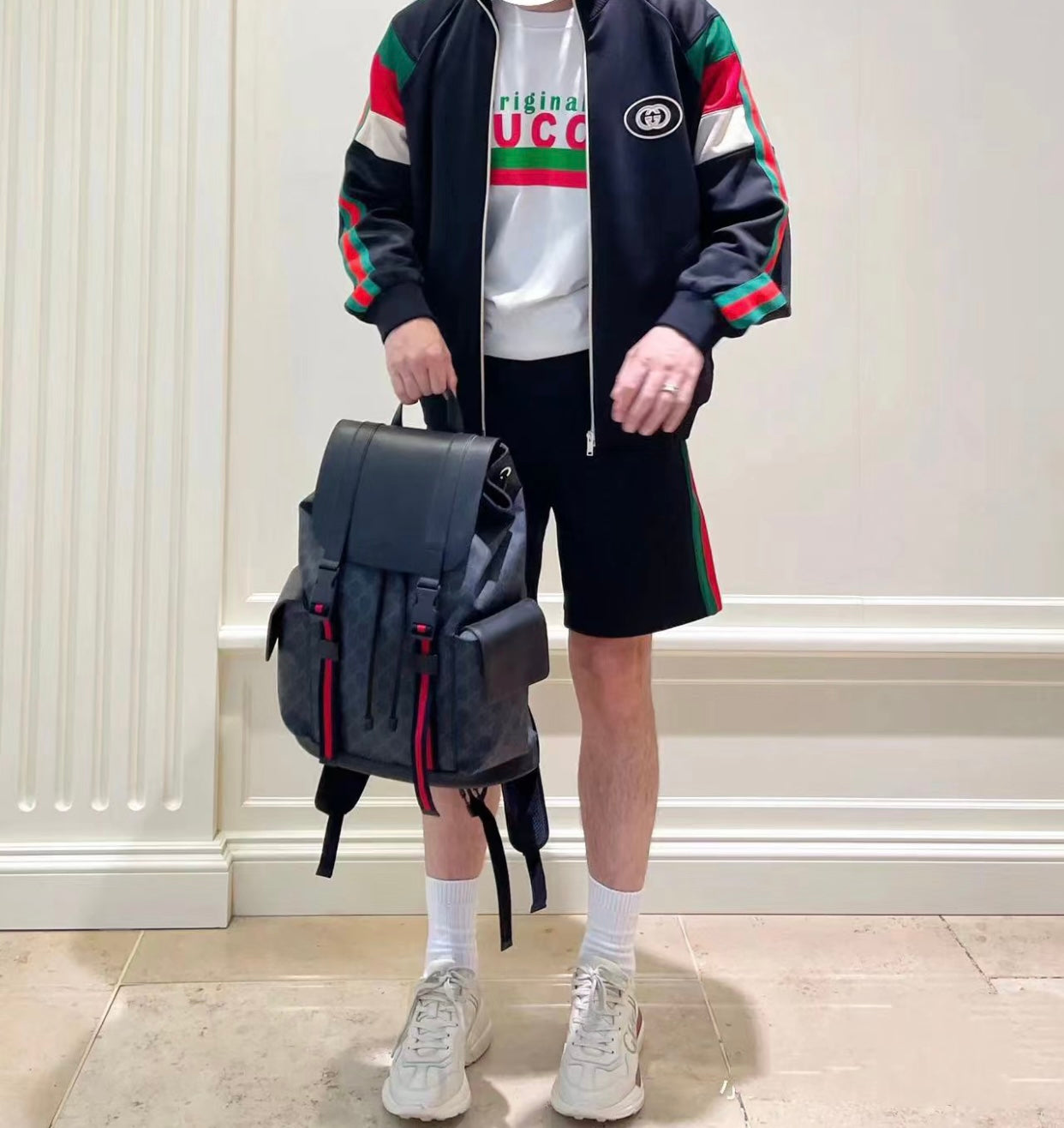Gucci GG Black Backpack – 495563