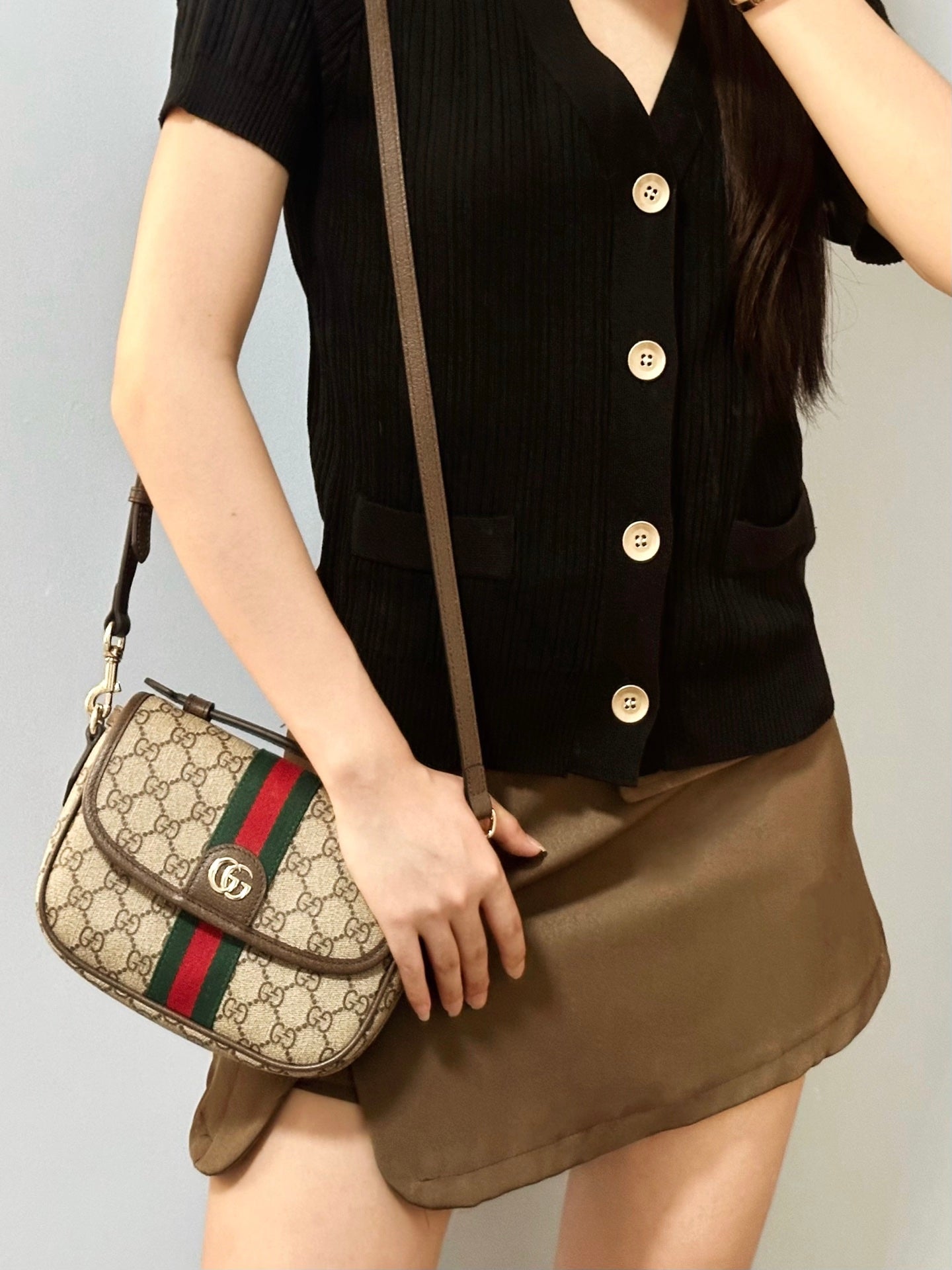 Gucci Ophidia Mini Top Handle Shoulder Bag – 836843