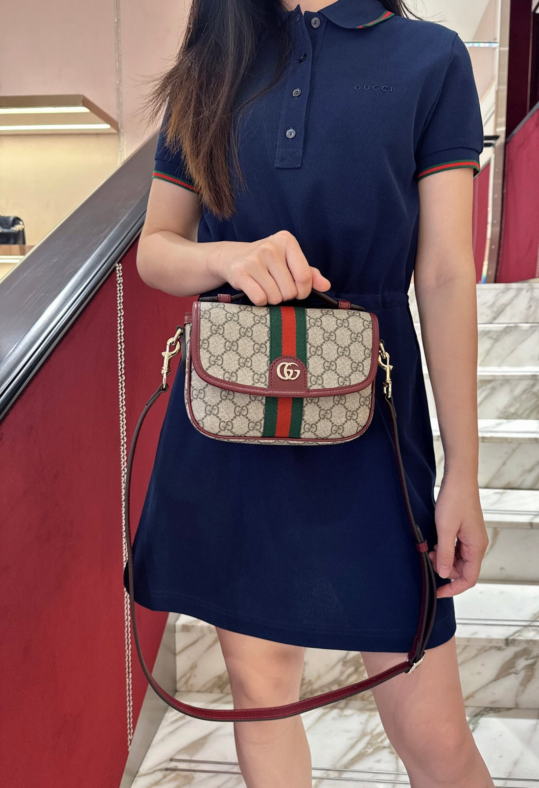 Gucci Ophidia Mini Top Handle Shoulder Bag – 836843