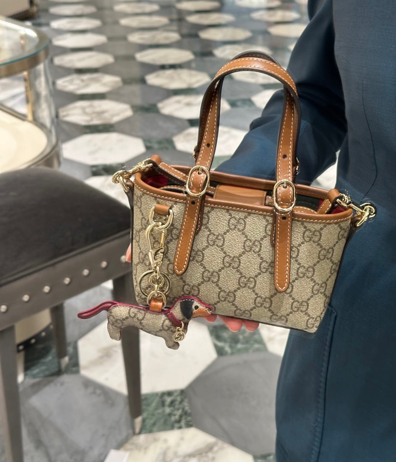 Gucci GG Emblem Mini Tote Bag – 855491